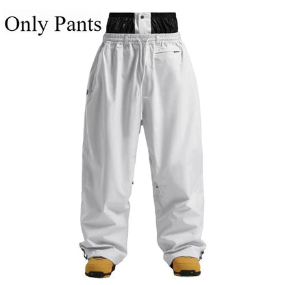 Women’s Baggy Ski Pants by Dollplus – Breathable, Waterproof, and Windproof Snowboard Trousers fro Men