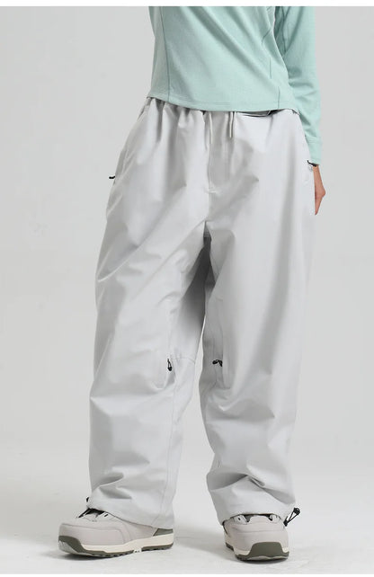 Dollplus Baggy Ski Pants – Waterproof Windproof Snowboard Trousers for Men & Women