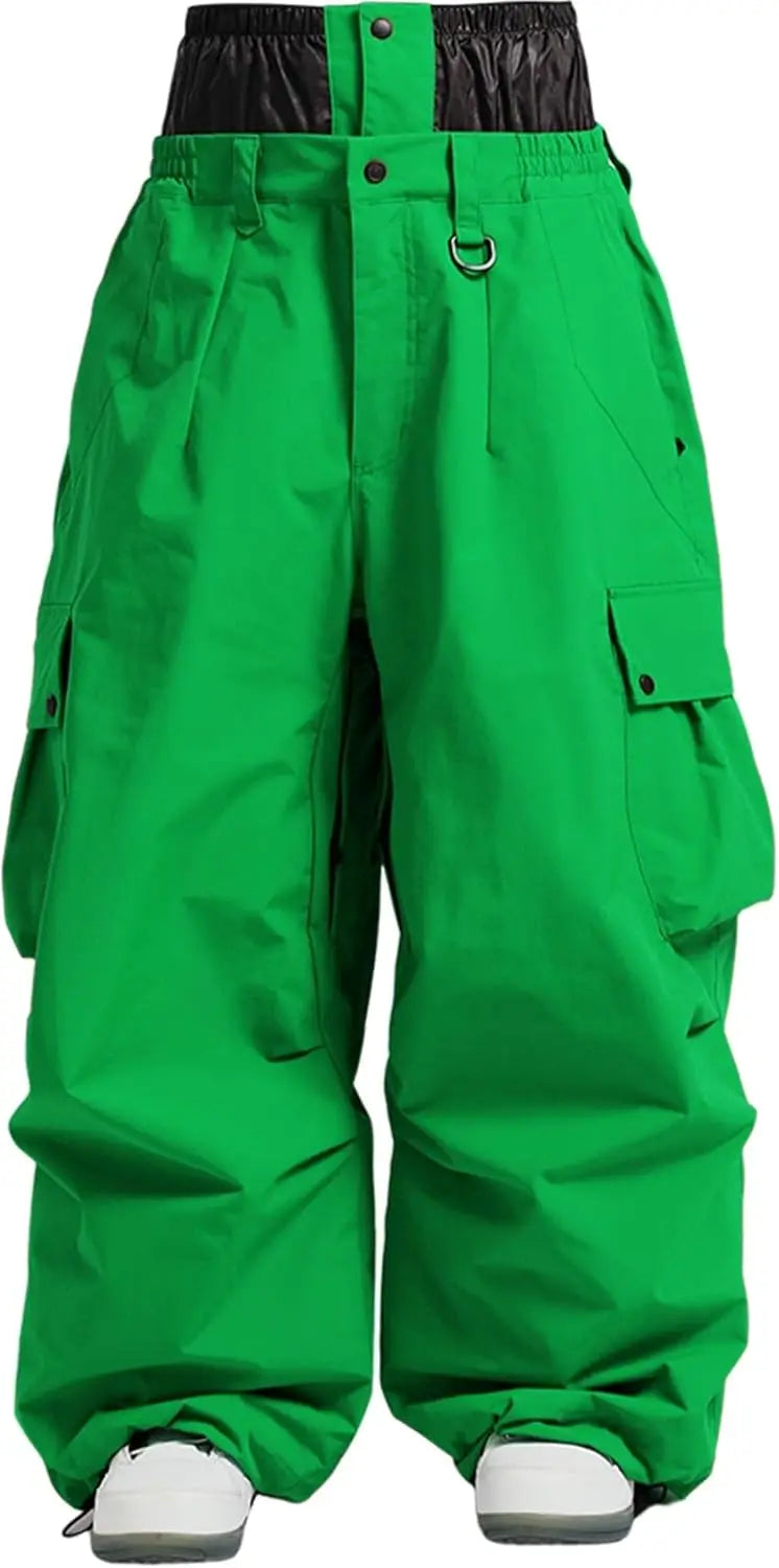 Men’s Super Baggy Snowboard Pants – Waterproof, Insulated, Loose Fit Ski Trousers