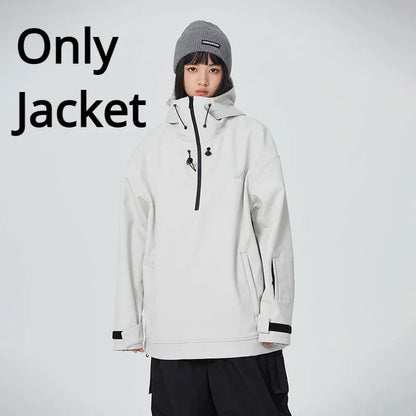 Warm Winter Skiing Jacket 2025 New Couple Snow Clothes Pro Windproof Ski Sport Woman Hoodies Man Outdoor Snowboard Top Tracksuit