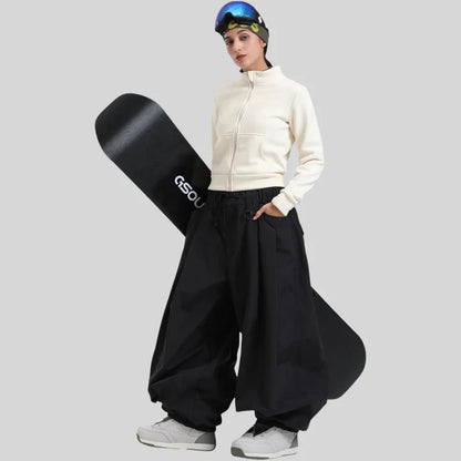 Baggy Snowboard Pants for Men – Waterproof Ski Pants with Thermal Insulation