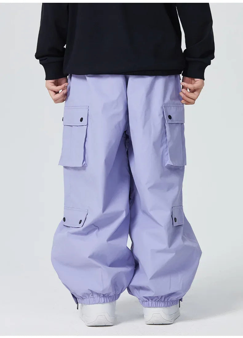 Dollplus Baggy Snowboard Pants – Waterproof, Breathable & Thermal Ski Overalls 2025