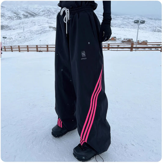 APVCX 2025 Unisex Ski Pants – 3L Waterproof Hard Shell Snowboard & Ski Trousers
