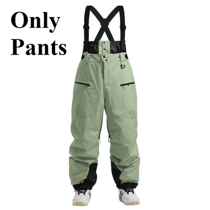 Men's Baggy Snowboard Pants - Waterproof 15000mm Snowboarding Pants Baggy Fit Winter Gear