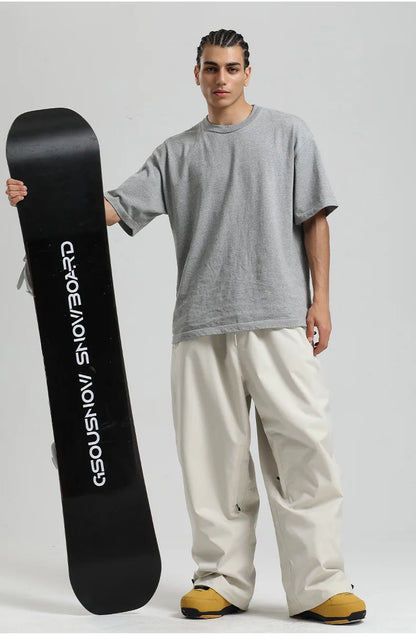 Dollplus Baggy Ski Pants – Waterproof Windproof Snowboard Trousers for Men & Women