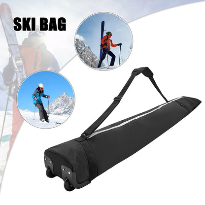 Store Transport Snowboard Bag with High-Capacity Waterproof Wheel Winter Ski Equipment Storage Bag for Outdoor Skiing Equipment