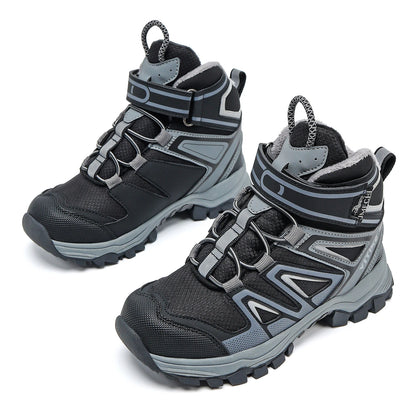Kids Hiking Boots Boys Girls Outdoor Walking Climbing Sneaker Comfortable Snow Shoes Hiker Boot Antiskid Steel Buckle Sole