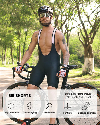 X-TIGER Pro Men's Cycling Bib Shorts Bretelle Professional Cyclist MTB Road Tights Bicycle Clothing For Long Distance Riding