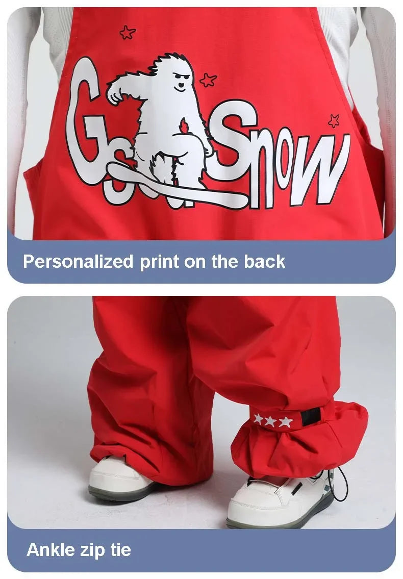 2025 Baggy Snowboard Pants Women Men - Best Baggy Snowboarding Pants Waterproof 20000mm