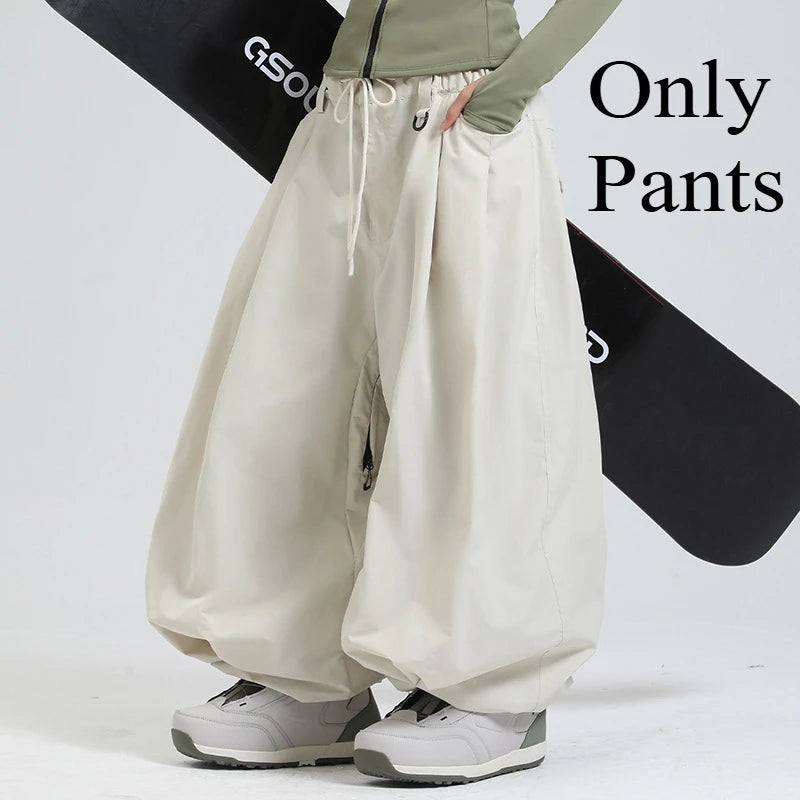 Baggy Snowboard Pants for Men – Waterproof Ski Pants with Thermal Insulation