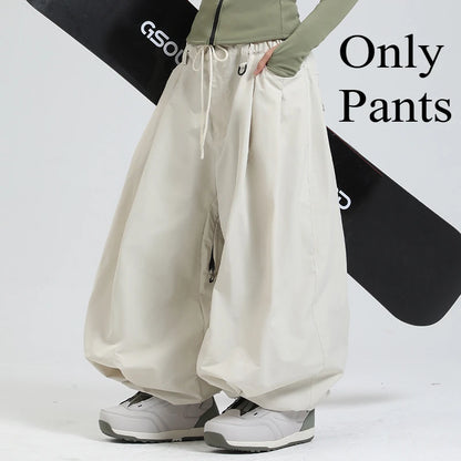 Baggy Snowboard Pants for Men – Waterproof Ski Pants with Thermal Insulation
