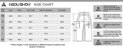 Men’s Super Baggy Snowboard Pants – Waterproof, Insulated, Loose Fit Ski Trousers