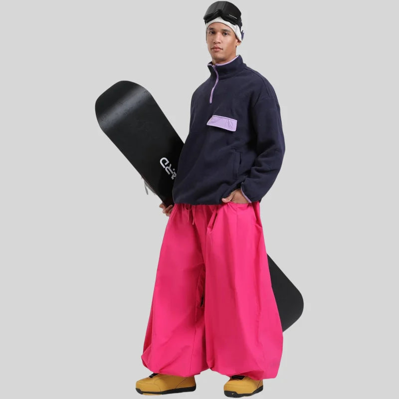 Baggy Snowboard Pants for Men – Waterproof Ski Pants with Thermal Insulation