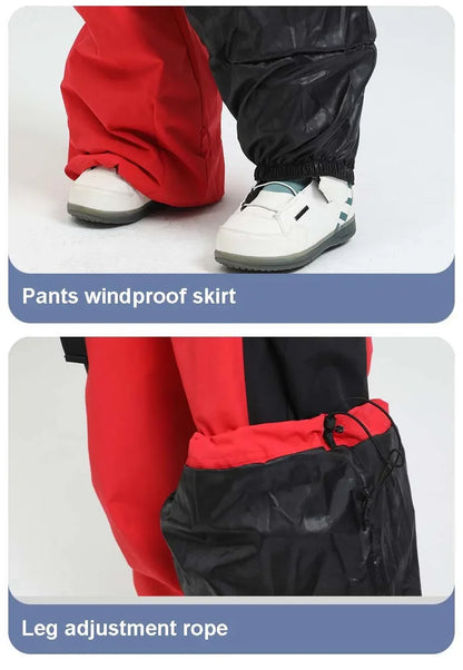 2025 Baggy Snowboard Pants Women Men - Best Baggy Snowboarding Pants Waterproof 20000mm