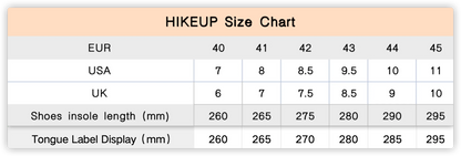 HIKEUP New Men Hiking Shoes Outdoor Sport Wear-Resistant Climbing Shoes Rubber Sole Trekking Sneaker Women Sports