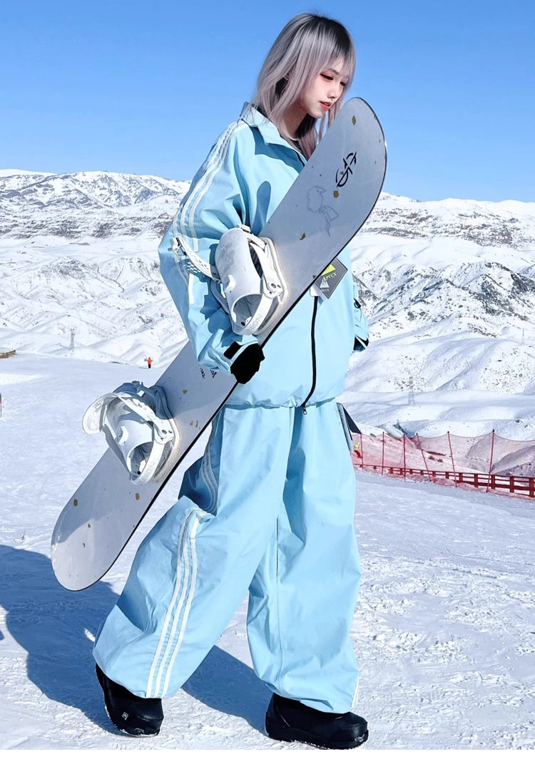 APVCX 2025 Unisex Ski Pants – 3L Waterproof Hard Shell Snowboard & Ski Trousers