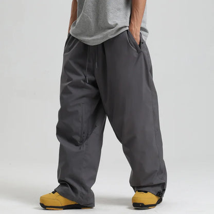 Dollplus Baggy Ski Pants – Waterproof Windproof Snowboard Trousers for Men & Women