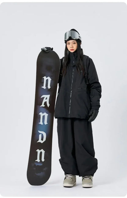 Snowboarding & Ski Pants – Wear-Resistant Waterproof Snowboard Pants, Unisex Loose Fit