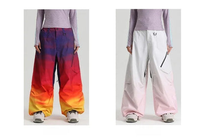Dollplus Women’s Waterproof Ski Pants – Windproof Baggy Snowboard Trousers for Winter Sports