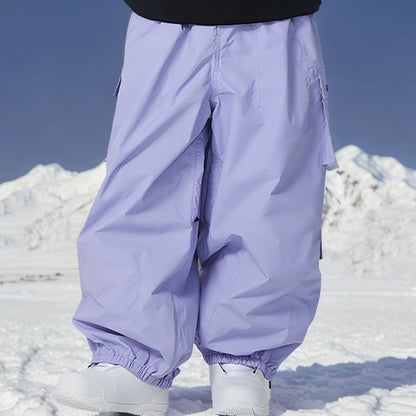 Dollplus Baggy Snowboard Pants – Waterproof, Breathable & Thermal Ski Overalls 2025