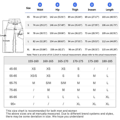 Dollplus Women’s Waterproof Ski Pants – Windproof Baggy Snowboard Trousers for Winter Sports