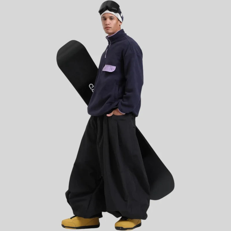 Baggy Snowboard Pants for Men – Waterproof Ski Pants with Thermal Insulation