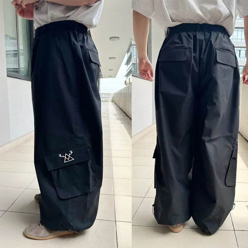 Dollplus Men’s Baggy Ski Pants 2025 – Loose Fit Cargo Snowboard Overalls, 3L Waterproof
