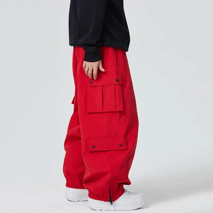 Dollplus Baggy Snowboard Pants – Waterproof, Breathable & Thermal Ski Overalls 2025