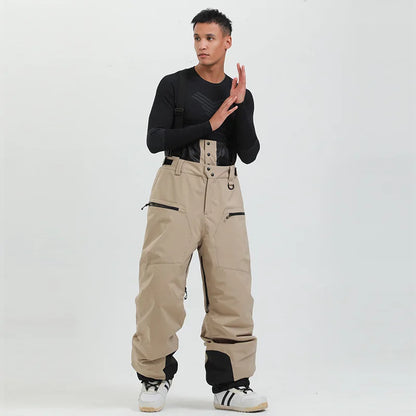 Mioigee Men’s Skiing Pants – Waterproof Snowboard Trousers, Warm Insulated Overalls