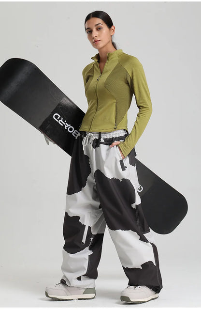 Dollplus Baggy Ski Pants – Waterproof Windproof Snowboard Trousers for Men & Women