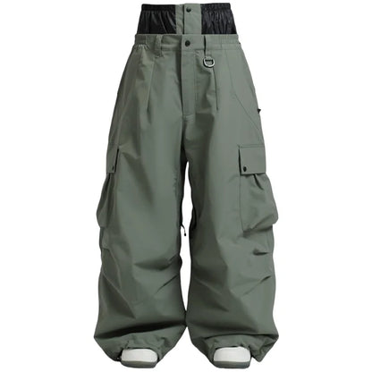 Men’s Super Baggy Snowboard Pants – Waterproof, Insulated, Loose Fit Ski Trousers