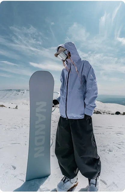Snowboarding & Ski Pants – Wear-Resistant Waterproof Snowboard Pants, Unisex Loose Fit