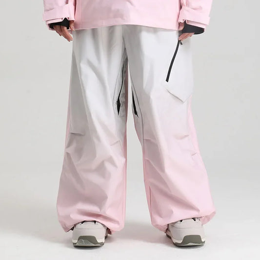 Dollplus Women’s Waterproof Ski Pants – Windproof Baggy Snowboard Trousers for Winter Sports