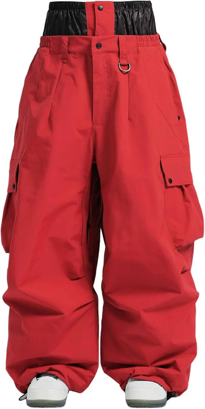 Men’s Super Baggy Snowboard Pants – Waterproof, Insulated, Loose Fit Ski Trousers