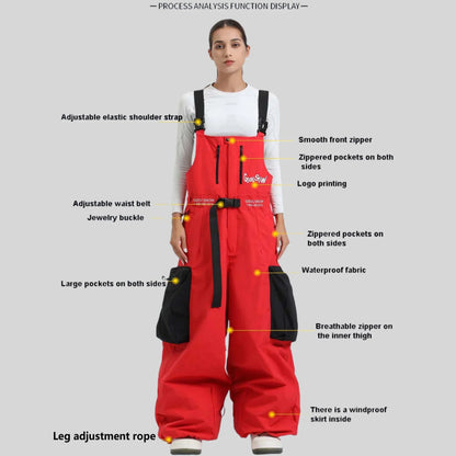 2025 Baggy Snowboard Pants Women Men - Best Baggy Snowboarding Pants Waterproof 20000mm