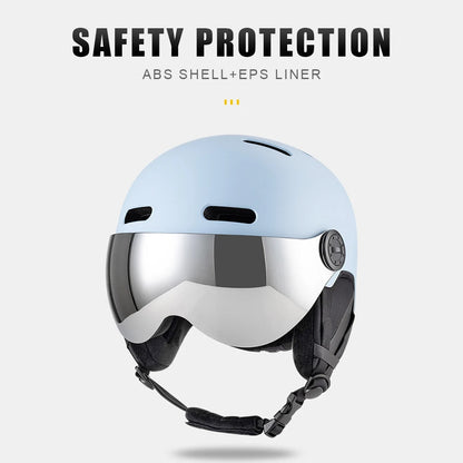 Skiing Helmet Snowboard Helmet With Detachable Glasses Winter Outdoor Sports Ski Helmet Safety Skateboard Skiing Snowboard Snow