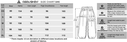 Baggy Snowboard Pants for Men – Waterproof Ski Pants with Thermal Insulation