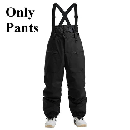Mioigee Men’s Skiing Pants – Waterproof Snowboard Trousers, Warm Insulated Overalls