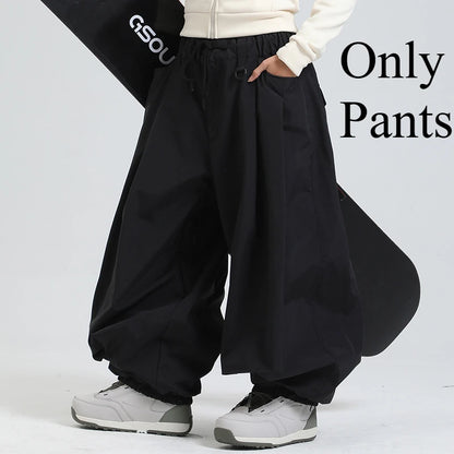 Baggy Snowboard Pants for Men – Waterproof Ski Pants with Thermal Insulation