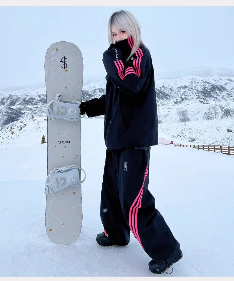 APVCX 2025 Unisex Ski Pants – 3L Waterproof Hard Shell Snowboard & Ski Trousers