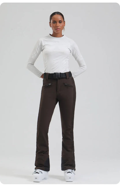 Womens snowboard Pants by Mioigee – Slim Fit, Elastic Waist, Waterproof & Breathable