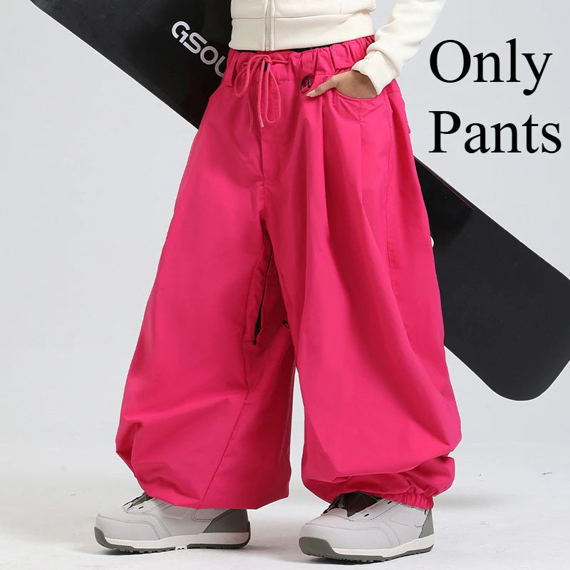 Baggy Snowboard Pants for Men – Waterproof Ski Pants with Thermal Insulation
