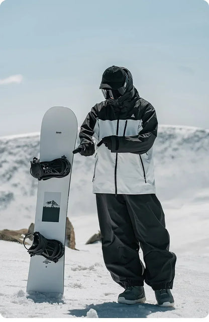 Snowboarding & Ski Pants – Wear-Resistant Waterproof Snowboard Pants, Unisex Loose Fit