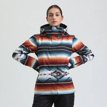 Skiing Hoodie Jacket Outdoor Warm Ski Coats Windproof Waterproof Ski Tops Women Sports Snowboard Jacket Winter New Snow Clothing