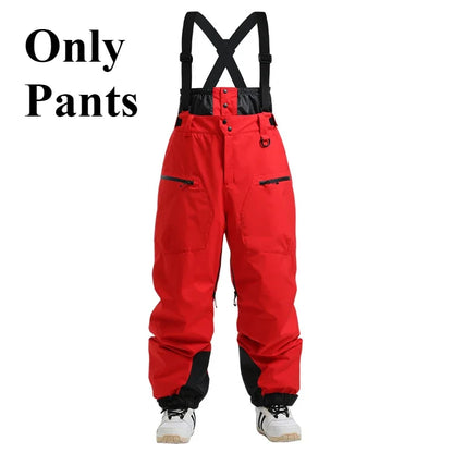 Men's Baggy Snowboard Pants - Waterproof 15000mm Snowboarding Pants Baggy Fit Winter Gear