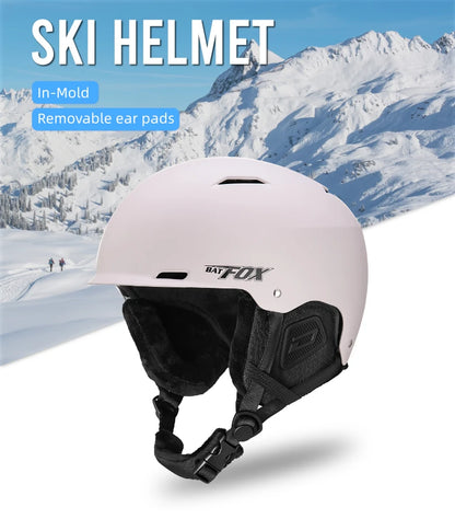 BATFOX New Unisex Ski Helmet Certificate Half-covered Anti-impact Skiing Helmet For Adult and Kids Snow Safety Snowboard Helmet