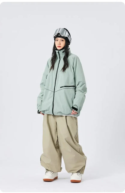 Snowboarding & Ski Pants – Wear-Resistant Waterproof Snowboard Pants, Unisex Loose Fit