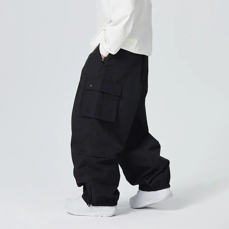Dollplus Baggy Snowboard Pants – Waterproof, Breathable & Thermal Ski Overalls 2025