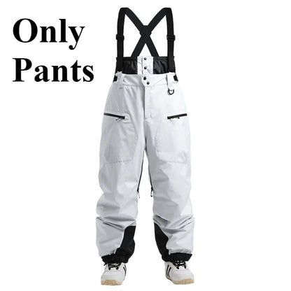 Mioigee Men’s Skiing Pants – Waterproof Snowboard Trousers, Warm Insulated Overalls