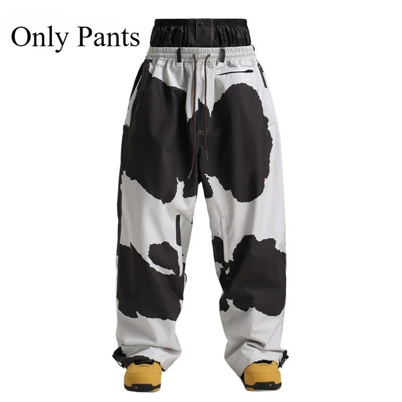 Women’s Baggy Ski Pants by Dollplus – Breathable, Waterproof, and Windproof Snowboard Trousers fro Men